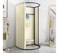 Portable Changing Room, Movable Fitting Room with Curtain and Hook, Temporary Privacy Space for Events, Parties, Pool, 100x95x200cm, Easy to Set Up