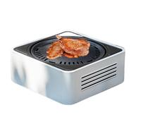 Portable Charcoal Barbecue | Compact Outdoor Grill, Mini Barbecue | for Travel Beach Garden Home Backyard Picnic Indoor and Outdoor Kitchen Party