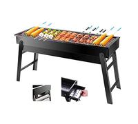 Portable Charcoal Barbecue Grill, Collapsible, Small, Outdoor Grilling Tools for Camping, Hiking, Picnics, Travel, 61 x 33 x 22 cm