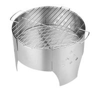 Portable Charcoal BBQ Campfire Grill, Compact 40x23.6cm Stainless Steel Barbecue for Outdoor Cooking & Camping, Lightweight & Design, Perfect for Picnics & Tailgating