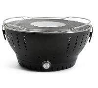 Portable Charcoal BBQ Grill with Built-In Fan - Compact Smokeless Tabletop Barbecue for Camping, Garden, Picnic, Outdoor Cooking - Battery Operated & Easy to Clean