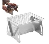 Portable Charcoal Grill, Foldable Barbecue Grill Stainless Steel Foldable Barbecue Oven Charcoal Oven for Backyard Hiking Picnic