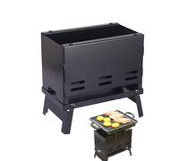 Portable Charcoal Grill - Foldable Removable BBQ Grill - Portable Grill for On the Go for Garden Picnic Outdoor Cooking Party Camping Holiday