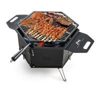 Portable Charcoal Grill Stove 360 Rotatable Outdoor Hibachi Grill Smoker