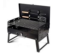 Portable Charcoal Grill with Lid and Accessories, Compact Outdoor Tabletop BBQ for Picnics, Camping, Backyard Parties, Easy Setup and Transport, Perfect for Outdoor Cooking