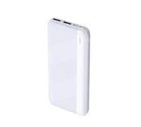 Portable Charger 10000mah Slim Power Bank Dual Output USB C input lightweight Battery Pack Compatible for iPhone 14/13/12/11 Series, iPad, Samsung etc (White)