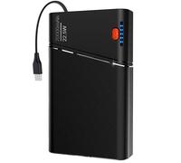 Portable Charger, 22.5W 20000mAh Super Fast Charging Power Bank with Detachable USB C Cable, Metal Case Battery Pack, Airline Approved Travel Essential for iPhone 16 15 14 13 iPad Samsung (Black)