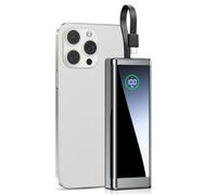 Portable Charger 40000mAh Power Bank, 22.5W Fast Charging Battery Pack with Built-in USB-C Cable, Ultra-High Capacity Portable Phone Charger Powerbank for iPhone 16 15 14 13/ Galaxy S24 S22- 1 Pack