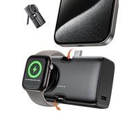 Portable Charger for iPhone Apple Watch,Samsung 5000mAh 20W PD Fast Charging Built-in Foldable USB-C Connector,Travel Power Bank Compatible with iPhone 15/14/13/12 Plus/Pro/Max/iWatch9/8/7/6/Se