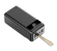 Portable Charger Power Bank Fast Charging External Battery Pack Large capacity 60000 mAh power bank/phone portable power bank/usb c power bank/Four output ports/three input ports,Black,60000