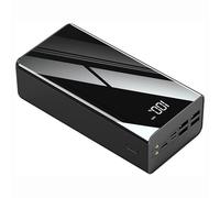 Portable Charger Power Bank, High Capacity Battery Pack with Display, Can Charge 4 Devices at The Same Time, Quick Charge,Black,80000mAh
