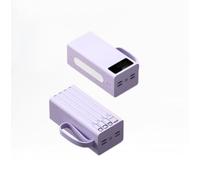 Portable Charger, Slim 50000mah Travel Battery Pack With Led Display 400w Rapid Charge Power Supply Built-In 4 Output Cables And Led Display（Multiple Colors Available）(Purple)