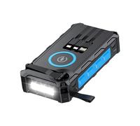 Portable Charger Solar Power Bank, Hand-Cranked Battery Bank Charger With LED Light, 20000mAh High Capacity Portable, Built-In SOS Alarm Function And Compass for Women Men