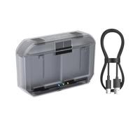 Portable Charging Case with Closure Intelligent Protection System Double Slot for Action 5Pro/4/3 Battery Rapid Charge Camera Battery Dock