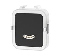 Portable Charging Dock Case for Insta360 GO Ultra Multi-Purpose Charging Base with Cold Shoe & 1/4" Thread Mounts for LED Light Mic Tripod (White With Battery)