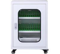 Portable Charging Mobile Phone Cabinet, Lockable Cellphone Locker Storage, USB Charging Station with Wheels for Students and Tourists