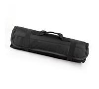Portable Chef Tool Roll Bag Oxford Cloth Multifunctional Pouch for Chefs and Camping (Black)