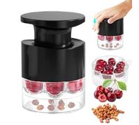 Portable Cherry Pitter Multiple,7 Holes Push Type Cherrys Pit Remover 2025 New Push Type |, Saving Time Kitchen Gadget for Red Dates Grapes Juice Dessert Multiple, Perfect for Making Homemade Cherry