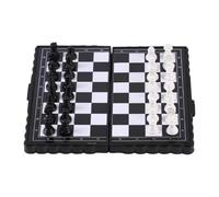 Portable Chess Kit - Folding Brain Training Board, Intellectual Game Gear | Compact Storage-Ready Play System With Strong Magnetic Lock, Tactile Skill Enhancer For Youth, Adults, Classrooms, Offices