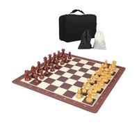 Portable Chess Set with Storage Bag, Foldable Board for Easy Travel and Learning, Ideal for Beginners and Adults