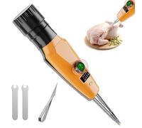 Portable Chicken Epilator Machine, Electric Poultry Feather Removal Tool with Battery Level Indicator, 13,000RPM, Rechargeable Handheld Quick Poultry Plucker for Duck Goose Bird Turkey