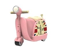 Portable Children's Ride-On Suitcase, 3-in-1 Travel Companion for Kids, Convertible into Stroller and Stool, Ideal for Airplane and Train Journeys