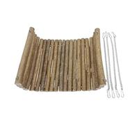 Portable Chinchilla Hammock, Wooden Swing Toy, 13.78x7.87x0.39 Inches Compact Rest with Sturdy Build, Pet Accessory Wood, Modern Chewing with Style, Small Cage Seat for Hamster and Gerbil