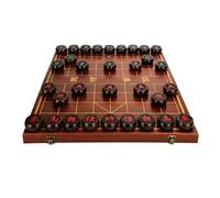 Portable Chinese Chess Set with Folding Board - Educational Strategy Game for 2 Players, Ideal for Teens, Adults, and Family Game Nights