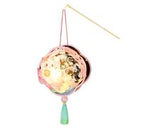 Portable Chinese Paper Lanterns | Handcrafted Handheld Paper Lantern - Holiday Decor Cute Bunny Light Ornament, Chinese Traditional Artificial Lamp for Mid-Autumn Festival