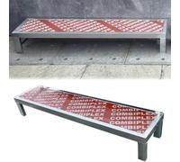 Portable Choir Risers - 1/2/3 Step Tiered Staging System, Multifunctional Group Photo Staircase and Lectern Platform, Lightweight Foldable Stage for Events (1Tier)