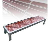 Portable Choir Risers Platform, 1/2 Level Tiered Tread Steps for Classroom, Church, Group Events, Photo Lectern, 2-Tier Staircase Stand