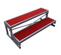 Portable Choral Risers, School Church Wedding Choir Singing Group Photo Award Stairs Platform, Lectern Podium, Staircase Stand Tiered Tread Steps(122x60x40cm)