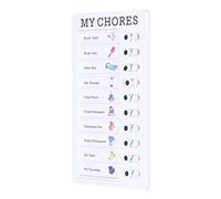 Portable Chore Chart Memo Boards for Kids Plastic Detachable Message Board Daily to Do List Kids Learn Planning(My Chores)