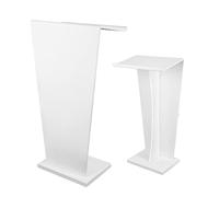 Portable Church Pulpit Stand - Modern MDF Podium Lectern for Office, Classroom & Restaurant - Floor Standing Speaker Table - 55x35x110CM, Ideal for Presentations & Events