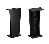 Portable Church Pulpit Stand - Solid Wood Podium for Lectures Conferences & Debates - Heavy Duty Reception Desk & Hostess Stand - Ideal for Churches & Events