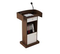 Portable Church Pulpit Wooden Podium with Der Sturdy Conference Lectern forVenues Updated Model in Oak h