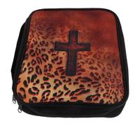 Portable Church Ritual Storage Bag for Holy Water Bottle and Chalice | Polyester 27x22.5x5cm Size, Padded Sections, Subtle Cross Motif, Baptism Ceremony Use