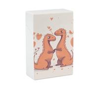 Portable Cigarette Case Waterproof Cigarette Box Plastic Normal Size Pocket Cigarette Box Holder Cartoon Dinosaurs79dd1a20-007d-11ef-8e6d-d148611795c7 Flip Open Storage Case for Men Women