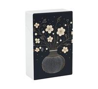 Portable Cigarette Case Waterproof Cigarette Box Plastic Normal Size Pocket Cigarette Box Holder Decorative Container Flip Open Storage Case for Men Women