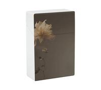 Portable Cigarette Case Waterproof Cigarette Box Plastic Normal Size Pocket Cigarette Box Holder Talk About A Flower Flip Open Storage Case for Men Women
