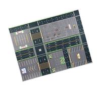 Portable City Landscape Play Mat Toys Educational Carpet for Preschoolers Imaginative Play City Rug with Vehicles for Family Interaction Time