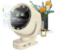 Portable Clamp Fan - Desk Clamp Bladeless Fan, 720 Degrees Rotating 5 Speed for Stroller Outdoor Hiking Road Travel