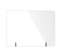 Portable Clear Acrylic Shield No Opening Protective Barrier for Office School & Retail Transparent Safety Screen 50x60cm