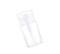 Portable Clear Dispenser Bottle Refillable Empty Bottle Push Top Bottles Container Travel For Makeup Remover Push Down Dispenser Glass For Nails Polish Removal