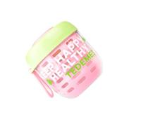 Portable Clear Fruit Salad Breakfast Cup with Drain Basket Transparency Food Storage Container with PP Fork Lunch Box