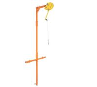 Portable Climate Control Hoisting Tool - Self-Locking Hand Winch & Mount for 5 HP Outdoor Devices 30m Crane for Easy High-Altitude Installation & Operation