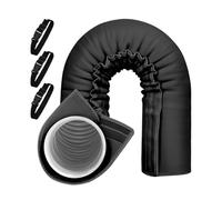 Portable climate hose insulation, climate hose cover with 3 adjustable buckles, accessories for household, wall, room, window, office