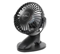 Portable Clip Fan Battery Operated,3 Speeds USB Rechargeable Mini Table Fan with Strong Airflow,360°Rotation Ultra Quiet Personal Desk Fan for Home Office Bedroom Dorm Stroller Camping(Black)