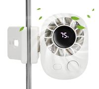 Portable Clip Fan | Clamp-On Rechargeable Fan Portable - USB Rechargeable Cooling Equipment with Led Display for Hot Weather Camping Yoga Picnic Dog Walking Commuting