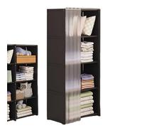 Portable Closet Wardrobe - 15.75" Foldable Garment with Fabric Cover Ideal Clothes Rack for Bedroom Storage Dorm Room Seasonal Clothing Solutions